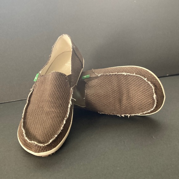 2 for $30 SANUK Shoes Rounder Hobo Mesh Men's Slip on Shoes Brown Men’s Size 8 - Picture 1 of 9